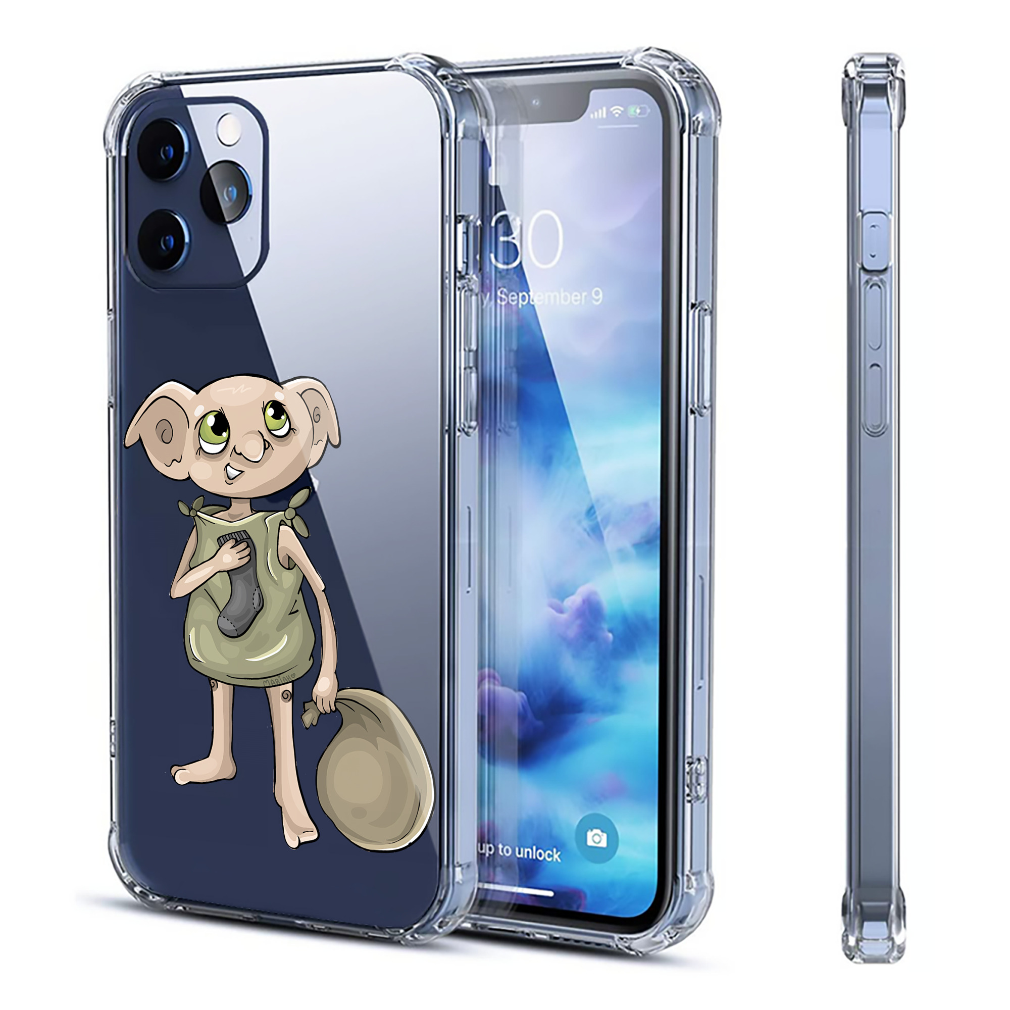 （画像用） Harry Potter ハリー・ポッターシリーズ 【iPhone 12シリーズ対応】透明スマホケース（クリアソフトケース）